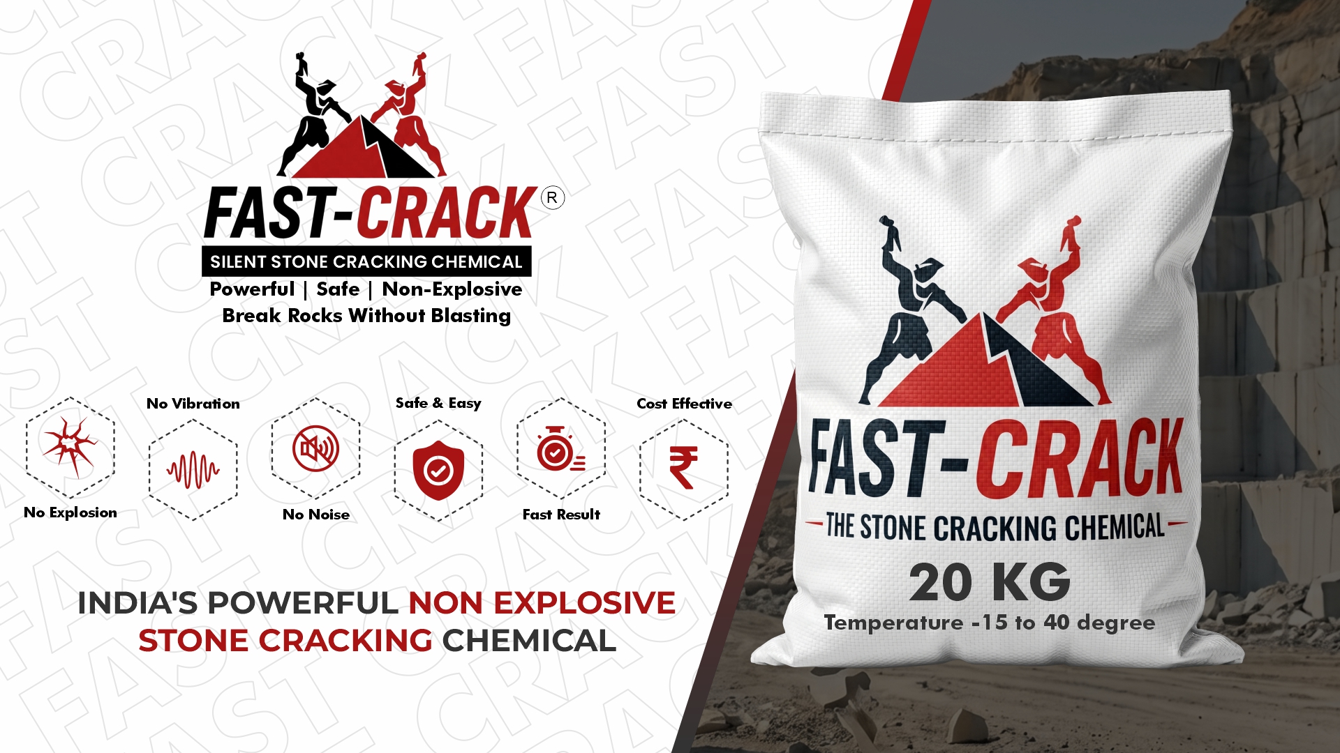 SILENT STONE CRACKING CHEMICAL